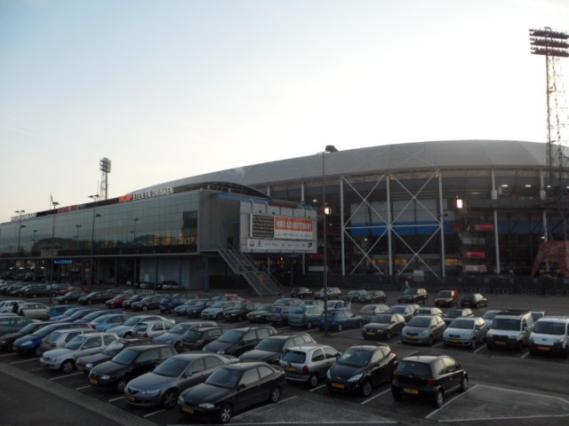 Parking lots at the Feyenoord Stadium