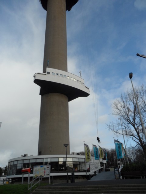 The lower levels of the Euromast Rotterdam
