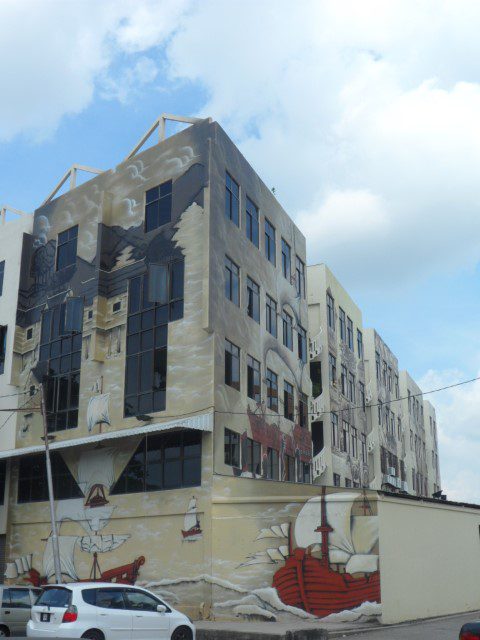 More graffiti art along the Melaka River