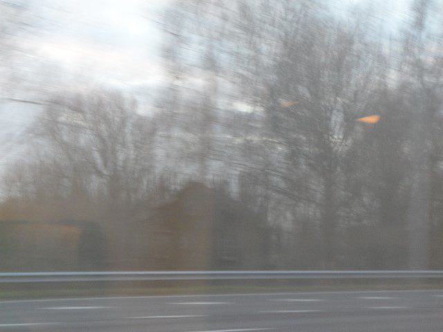 Artistic shot from the train from Schipol Amsterdam to Amsterdam Central taken by Kate