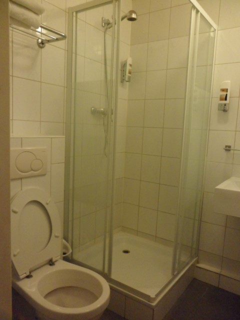 Decent Toilet and Shower in Dam Hotel Amsterdam