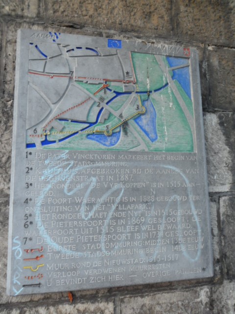 Map of fortifications in Maastricht