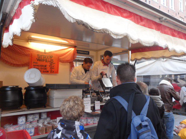 Stroopwafle stall Albert Cuypmarkt Amsterdam