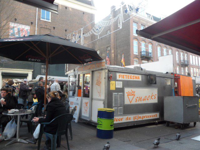 Frites stall Albert Cuypmarkt Amsterdam