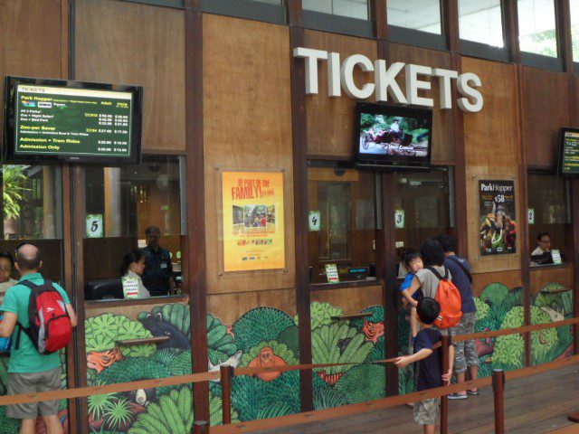 Ticketing Counter of the Singapore Zoo