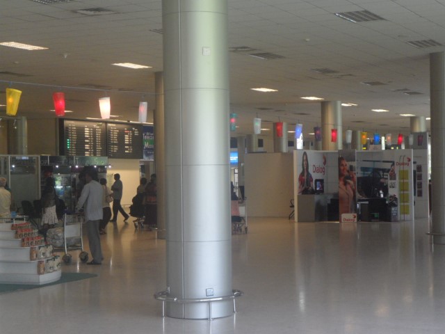 Vesak Day lanterns at Colombo Airport