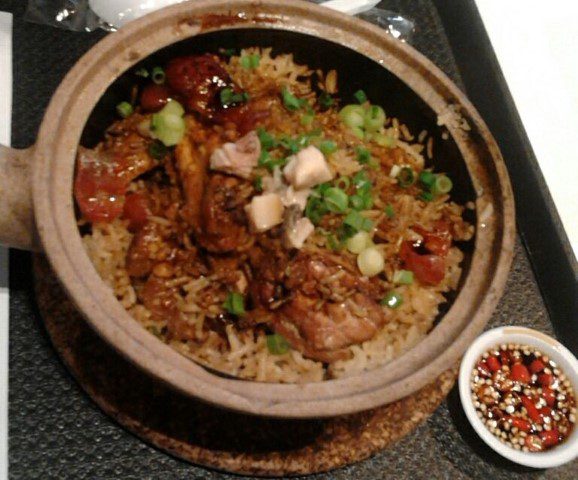 $9 portion Huen Kee Claypot Chicken Rice at Malaysian Food Street Resorts World Sentosa RWS