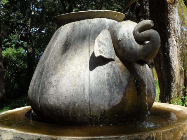 Sculpture in Japanese Garden at Hakgala Botanical Gardens