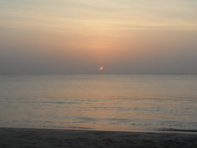 Progression of sunrise at Trincomalee 1