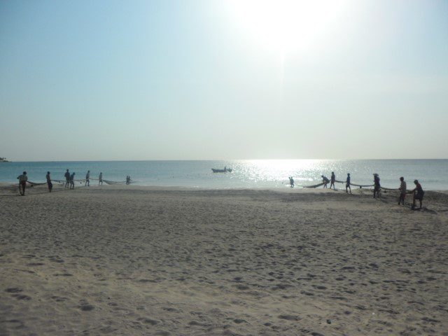 Fishermen at work at Trincomalee