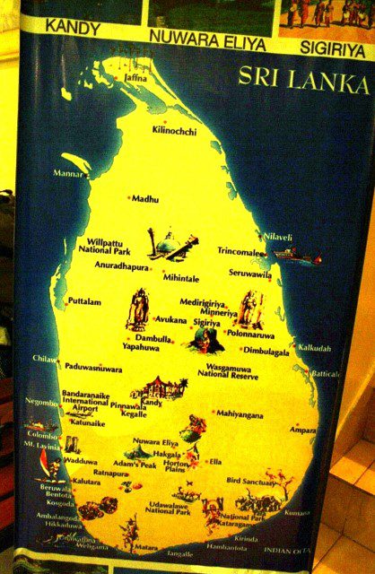 Map of Sri Lanka