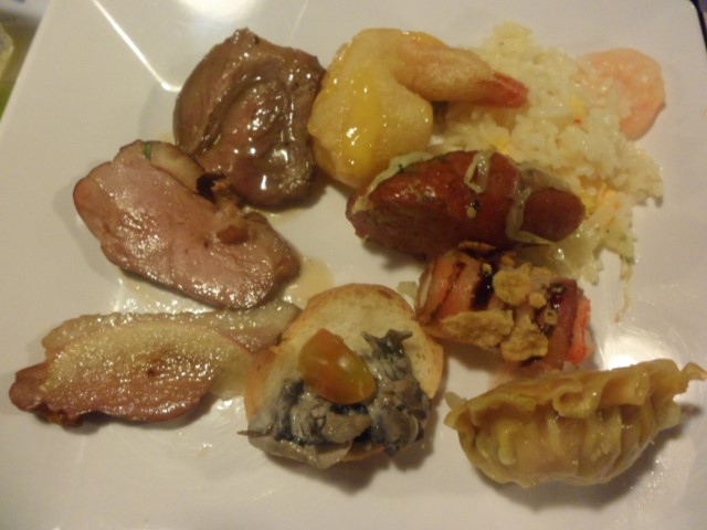 Variety of chinese food and at least 3 different ways of cooking duck meat