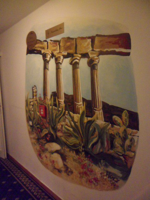 Design on corridor in Hotel Roma Prague