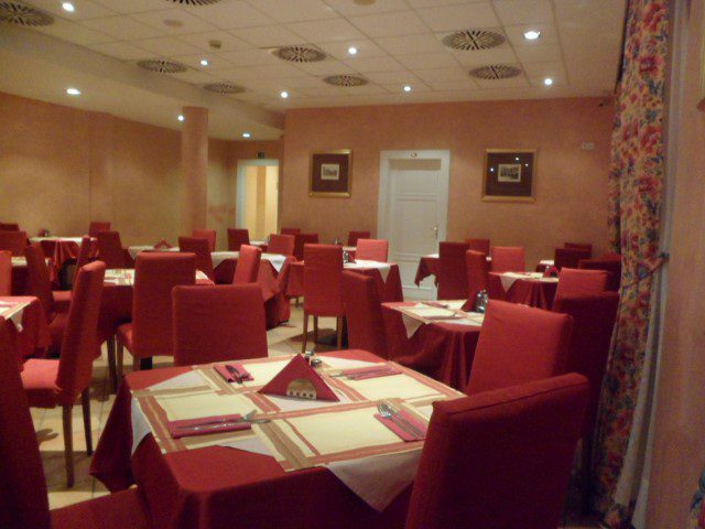 Dining area of Hotel Roma