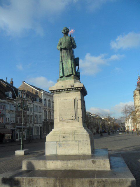 Statue of Johannes Petrus Minckelers in Maastricht- guy who invented gas light