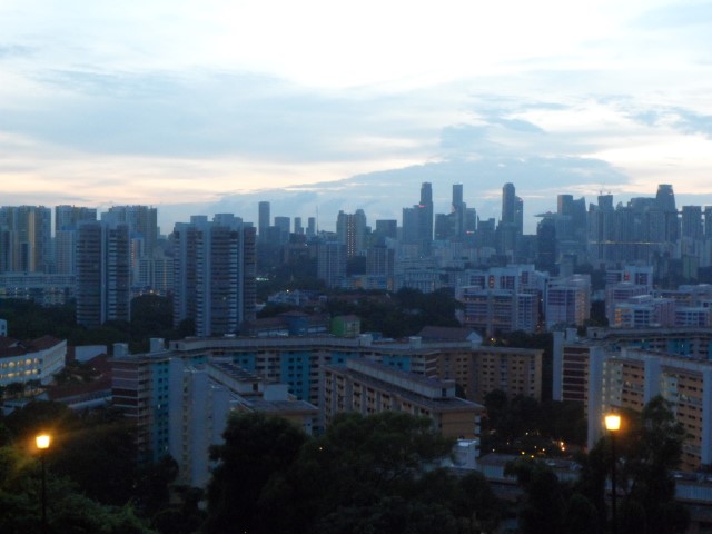 Wider view of the Singapore City Skyline from Mount Faber