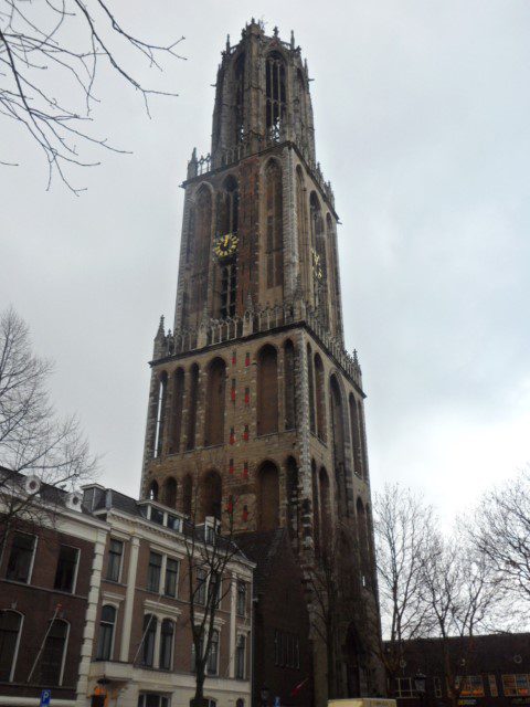 Side view of Domtoren aka Dom Tower Utrecht