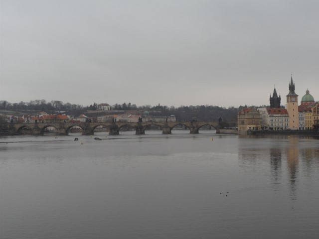 Charles Bridge Prague from a distance