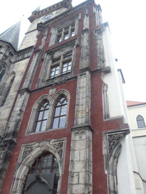 Wall that extended to St. Nicholas Church Prague Old Town
