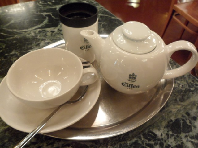 A tea set up (Municipal House Cafe Prague)