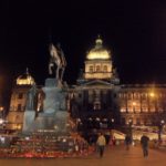 Statue of St. Wenceslas on his horse (National Museum Wenceslas Square)
