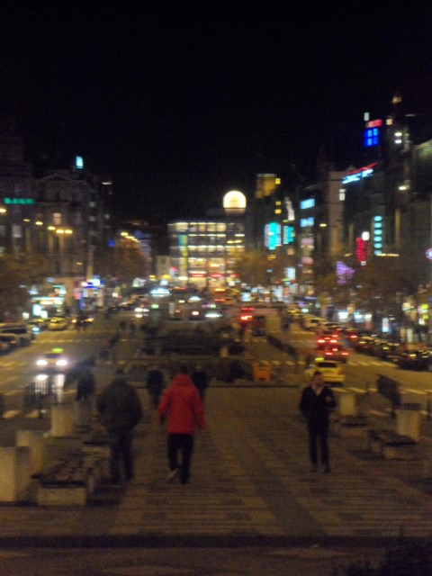 Another view of Wenceslas Square Prague