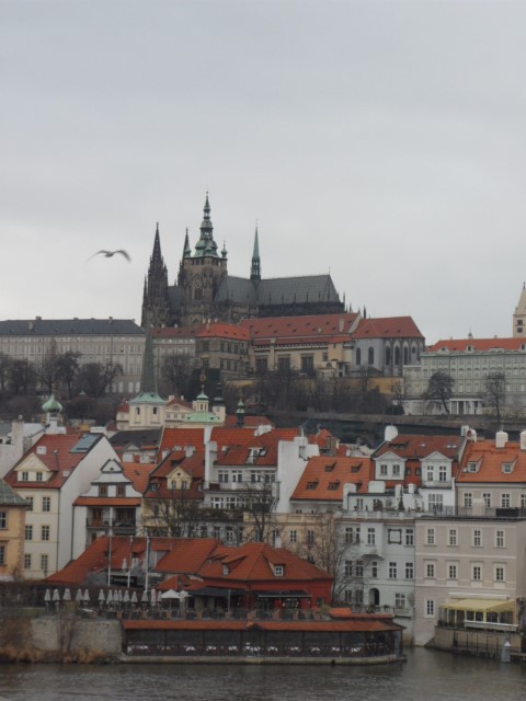 The Famous Prague Castle seen from Charles Bridge Prague