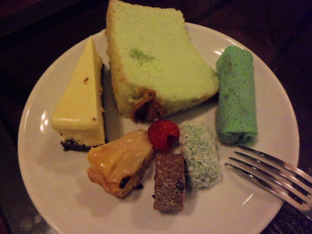 Close up of the desserts