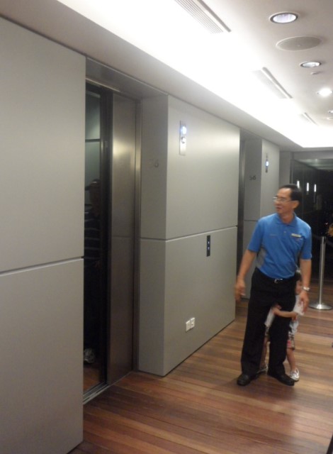 Lift Attendant at the 56th Floor