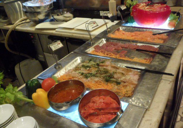 Sashimi Selection @ the crab buffet