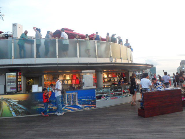 Souvenir Shop and Food Kiosk at the top of Sands Sky Park MBS