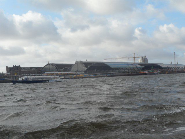 View of the Amsterdam Central Station