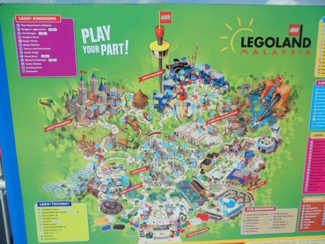 Map of Legoland Malaysia