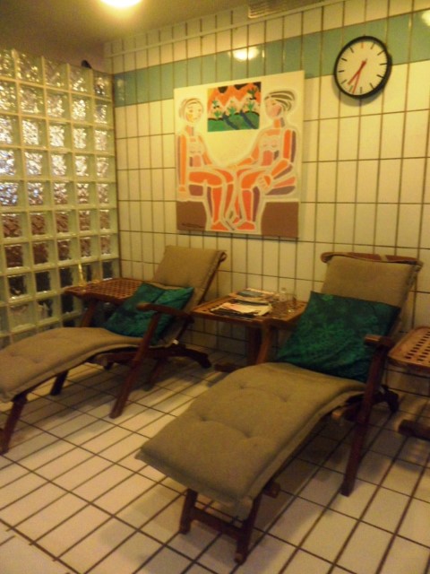 Chill out area at the pool Park Plaza Victoria Amsterdam