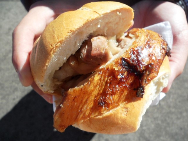 Pork Kunckle Sandwich 4 Euros @ Oktoberfest