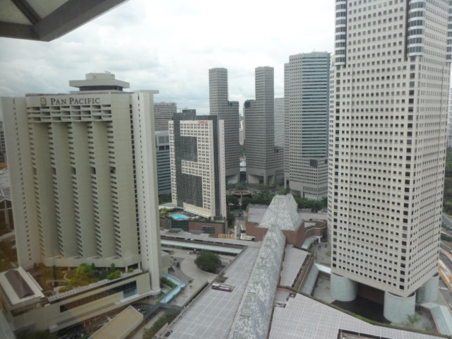 Singapore City view from Ritz Carlton 