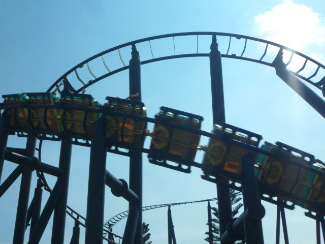 The Dragon Roller Coaster Ride at Legoland Malaysia