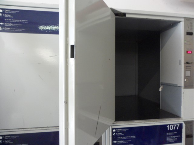 Squeezed 4 pieces of bags into this locker at Munich Hauptbahnhof for 5 Euros
