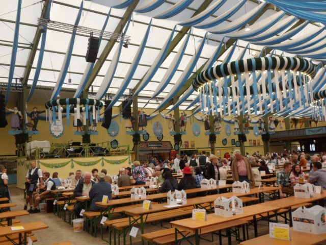 Inside Spaten Brau at Oktoberfest Munich Germany