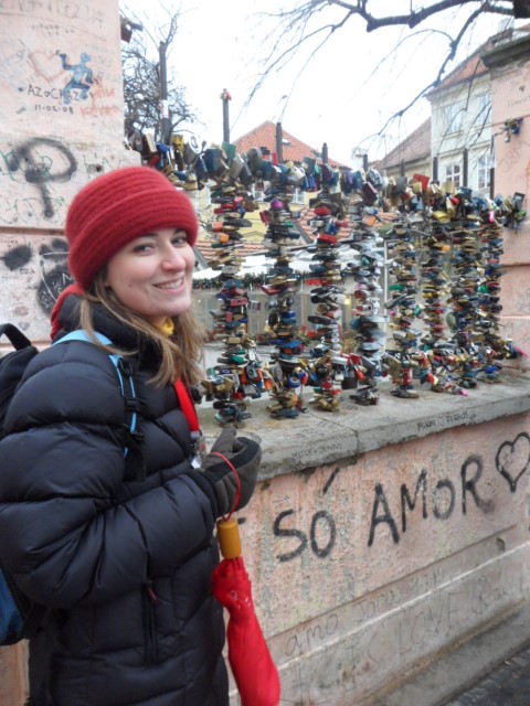 Monika our Tour Guide and Lockamania in Prague
