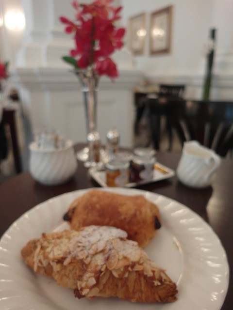 Almond and Chocolate Croissant Raffles Hotel Breakfast