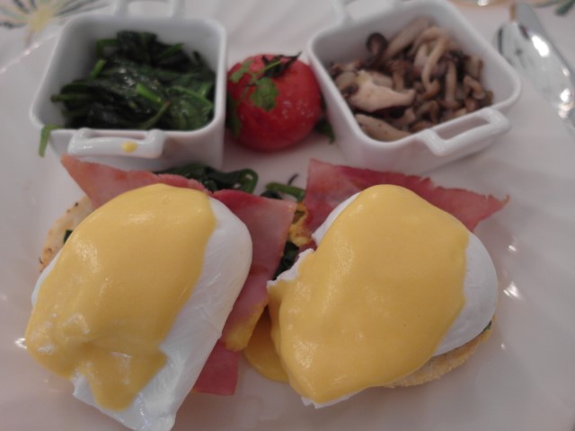 Eggs Benedict from Raffles Hotel Singapore