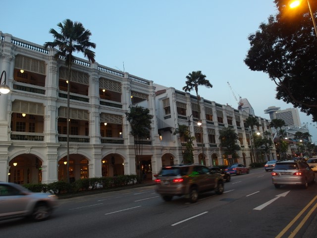Facade of the Raffles Hotel to show how extensive it is