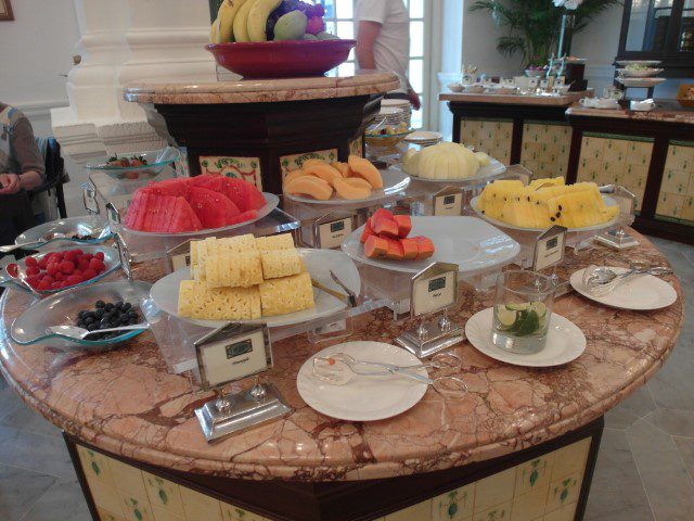 Fruits Selection at Raffles Hotel Breakfast