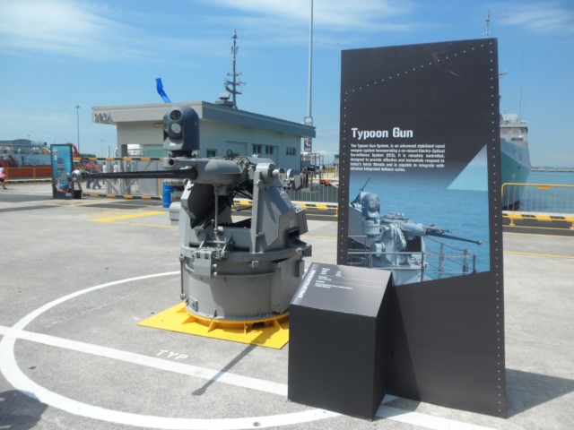 Futuristic looking Typhoon Gun used onboard some of our Navy Vessels!
