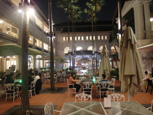 Night view of Raffles Courtyard