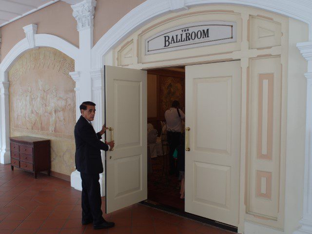 The Ballroom of the Raffles Hotel Singapore