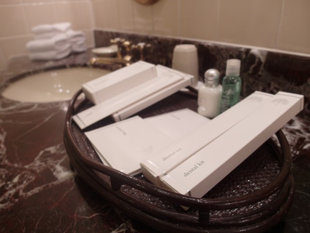 Toilet Amenities in Raffles Hotel