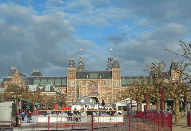 Rijksmuseum Amsterdam - Did you notice the ice skating rink?