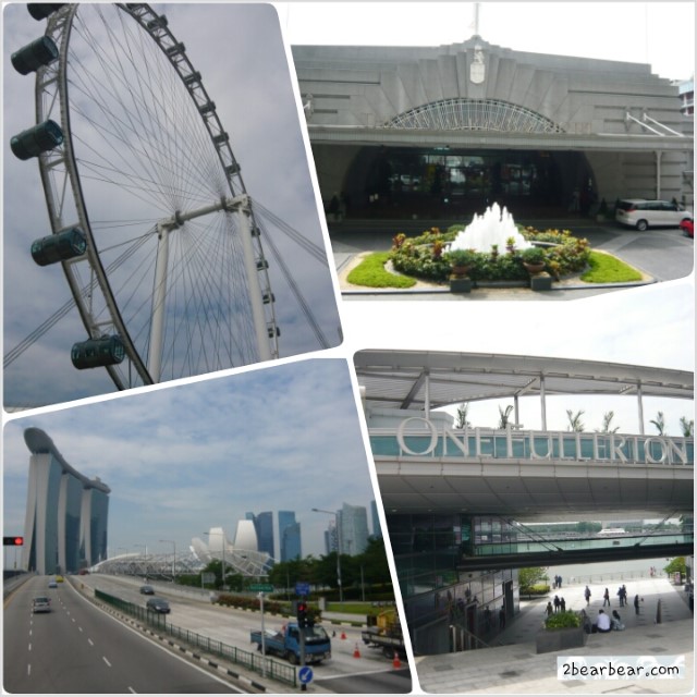 Singapore Flyer, Marina Bay and One Fullerton!